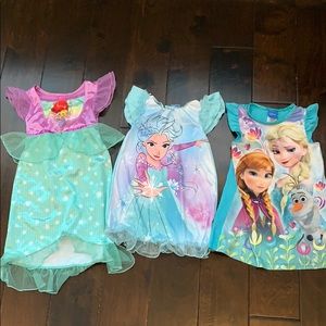 Disney princess pajama dresses
